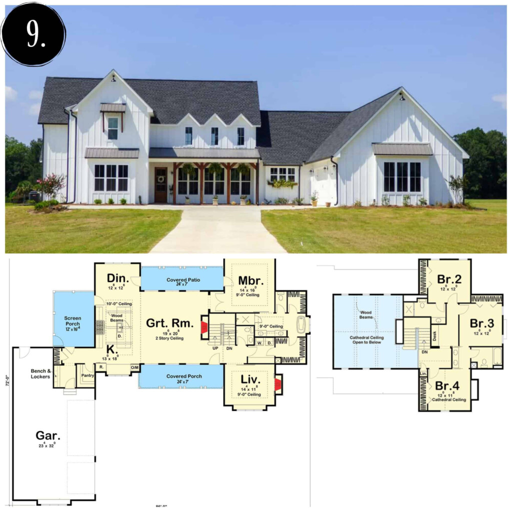 10 Modern Farmhouse Floor Plans I Love Rooms For Rent Blog - Modern Farm House 7 Bedroom Floor Plans