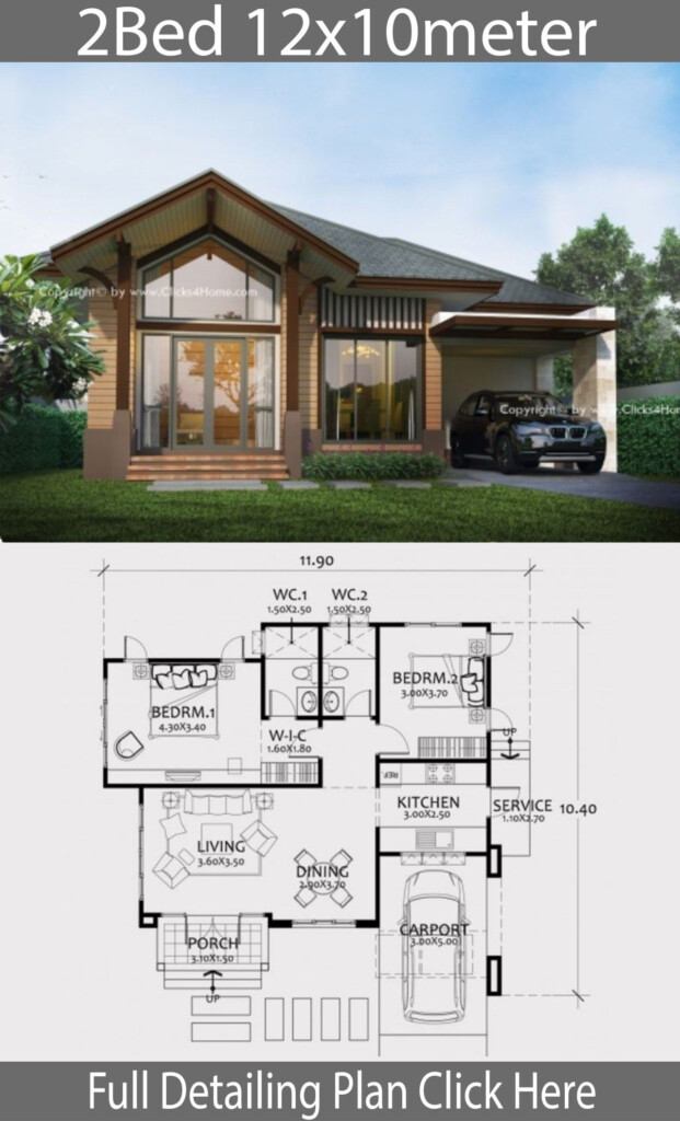 100 Stunning A House Plan For 2 Bedroom Not To Be Missed - 2 Bedroom House Designs And Floor Plans