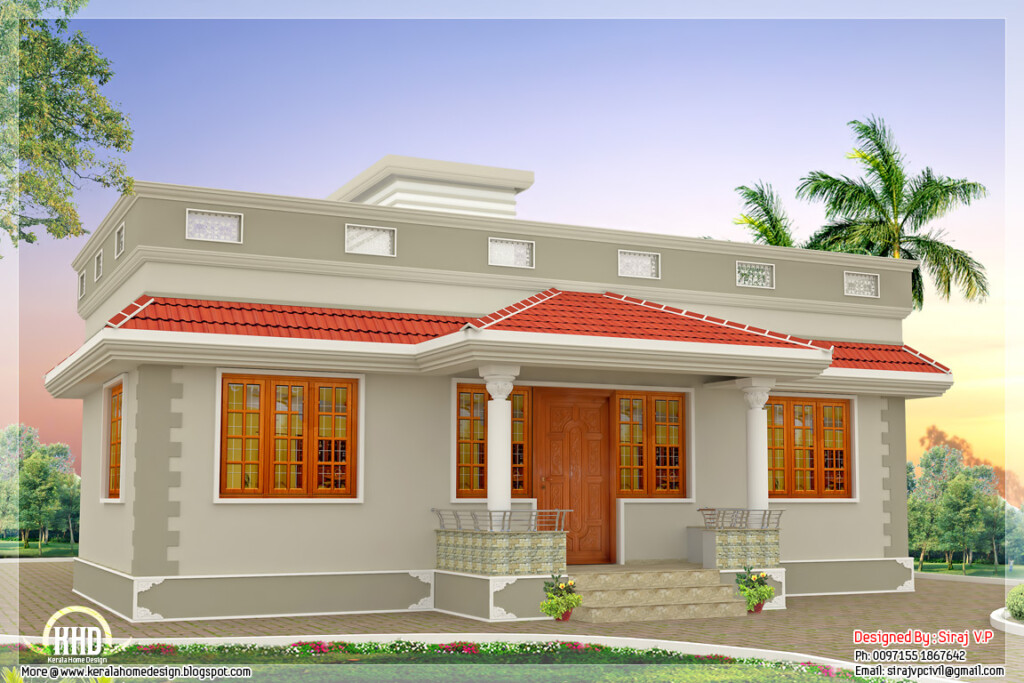 1000 Sq feet Kerala Style Single Floor 3 Bedroom Home Indian Home Decor - 3 Bedroom House Plan Indian Style Single Floor