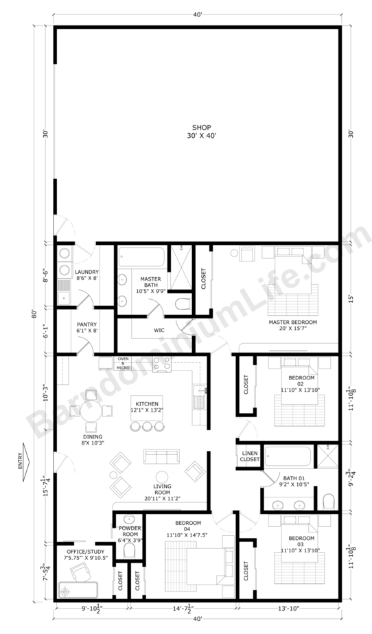 12 Open Floor Plan 2 Bedroom 2 Bath House Plans Home - 2 Bedroom House Open Floor Plan