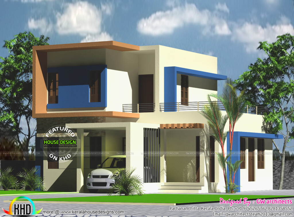 1500 Sq ft 4 Bedroom Double Floor Home Kerala Home Design And Floor  - Kerala House Plans 4 Bedroom Double Floor