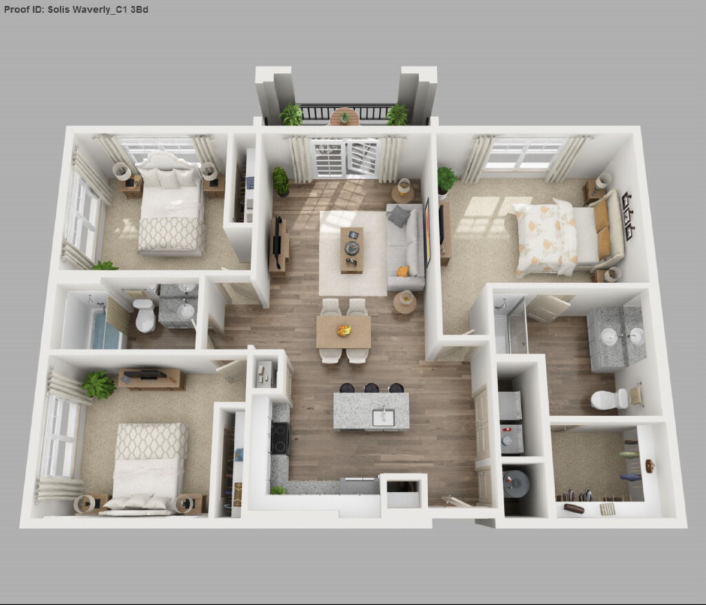 17 Low Budget 3 Bedroom House Floor Plan Design 3D Awesome New Home  - 3 Bedroom House Floor Plans