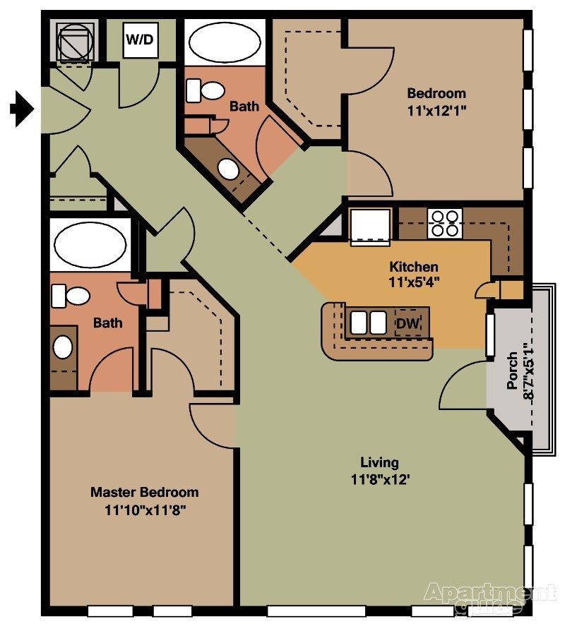 2 Bed Tiny Houses Floor Plans House Plans - 2 Bedroom Tiny Houses Floor Plans