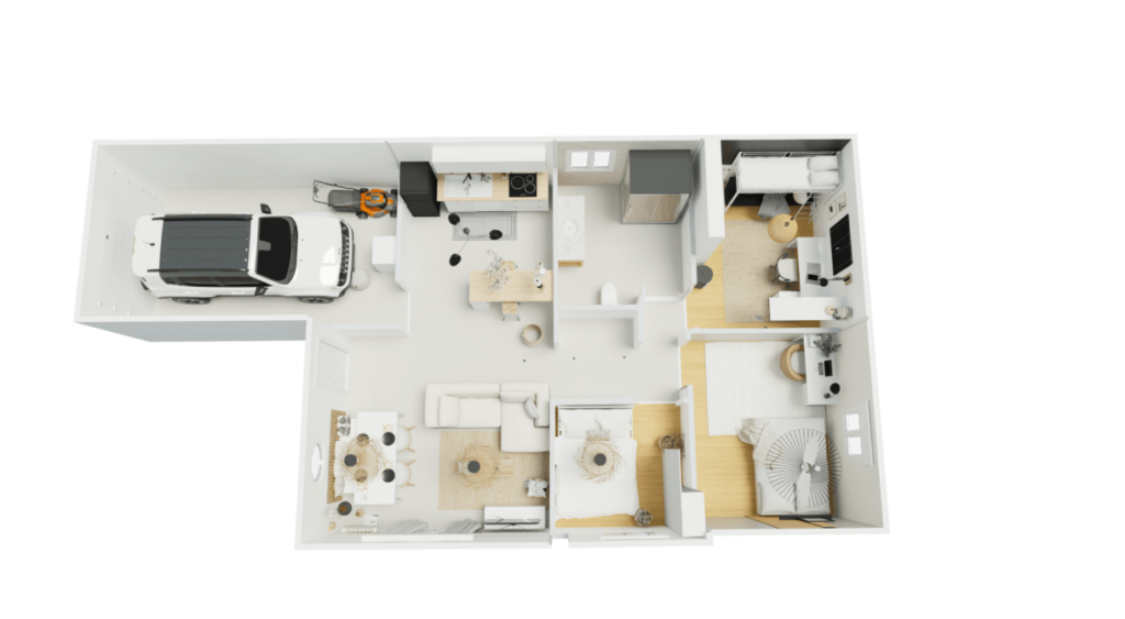 2 Bedroom Apartment Floor Plans Examples HomeByMe - Housing Floor Plan 2 Bedroom Kentucky