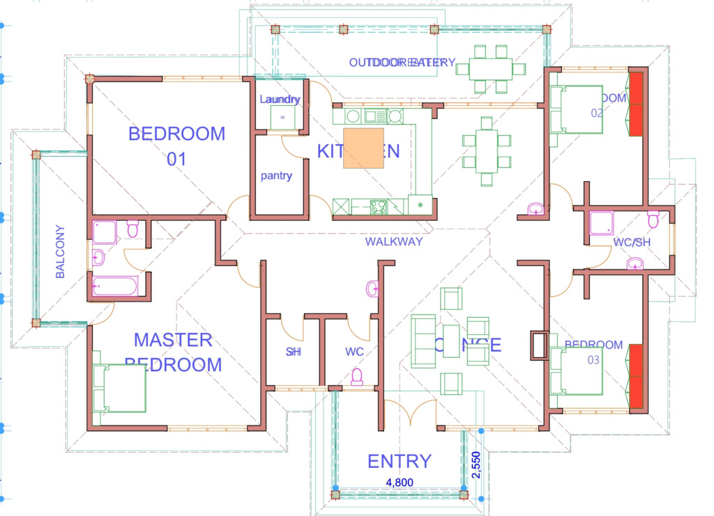 2 Bedroom Apartment Floor Plans In Kenya Two Birds Home - Two Bedroom House Floor Plans In Kenya