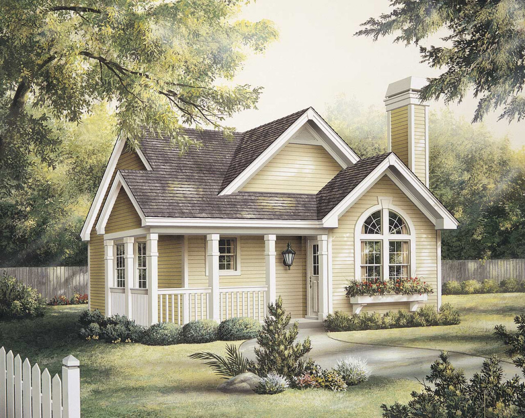 2 Bedroom Cottage House Plans - 2 Bedroom 1 Floor Cottage House Plans