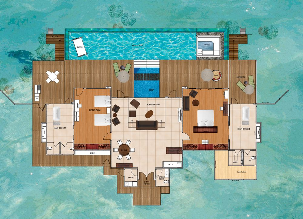 2 Bedroom Pool House Plans The Perfect Combination For Your Home  - 2 Bedroom Pool House Floor Plans