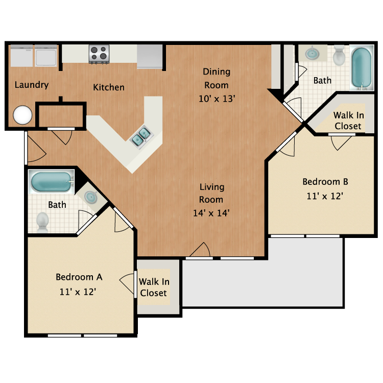 2 Room House Plan With Bathroom Your Dream Home In 2023 HOMEPEDIAN - 2 Bedrooms 2 Baths Houses Floor Plans 3d