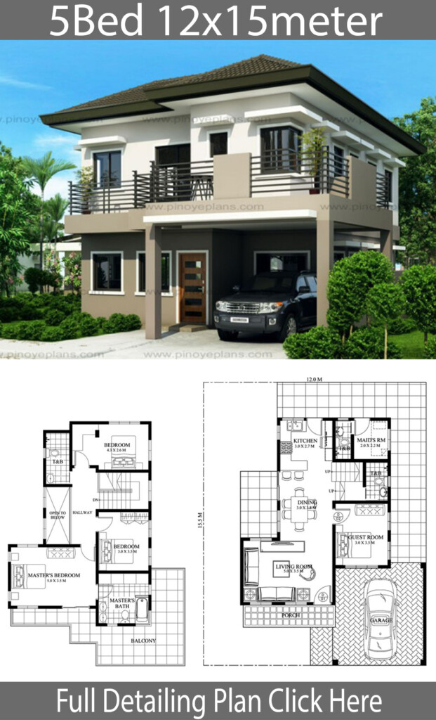 2 Storey 5 Bedroom House Plans 3d 1st Floor 3d Model Image Of Elizabeth  - 2 Floor 5 Bedroom House Plan