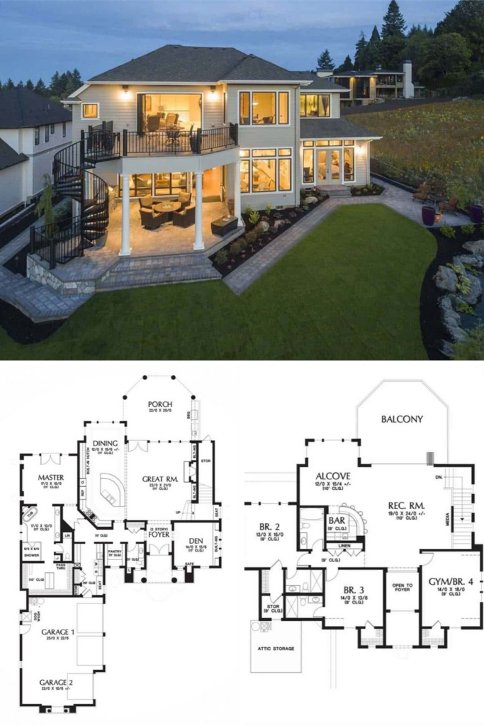 2 Storey Modern House Design With Floor Plan Floorplans click - 2 Storey 2 Bedroom House Floor Plan