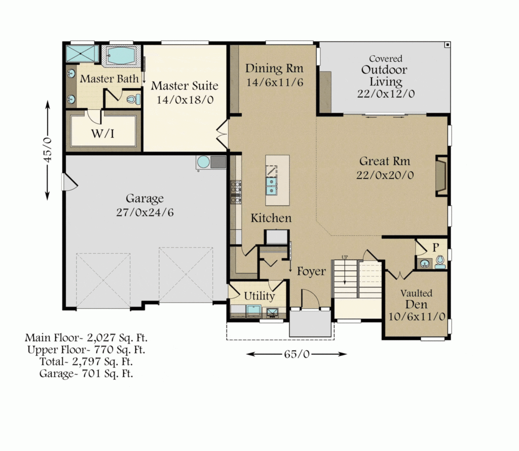 2 Story Master On Main Floor Plans Floorplans click - House Plan With Master Bedroom On Main Floor