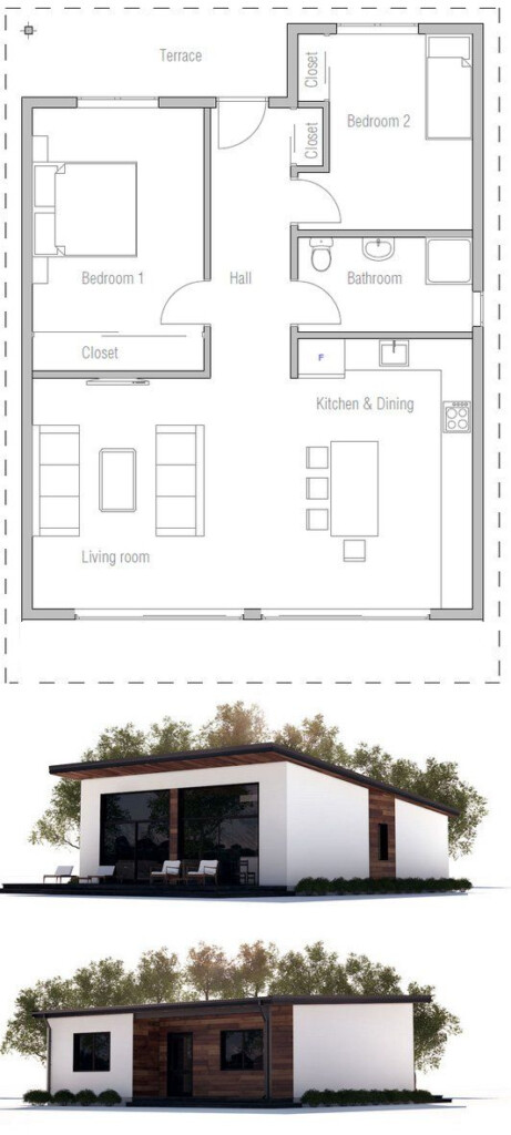 20 Affordable 2 Bedroom House Plans Open Floor Plan Ideas SWEETYHOMEE - Floor Plans For Affordable Houses With Two Bedrooms