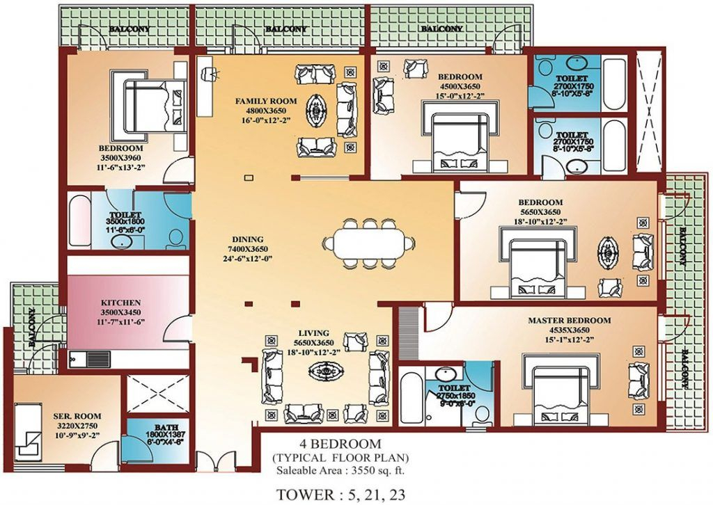 21 Top Inspiration One Floor 4 Bedroom House Plans - House Plans 4 Plus Den Bedrooms One Floor