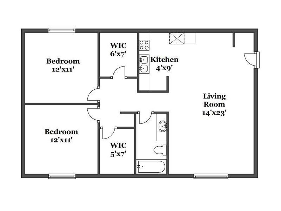 24 Simple Floor Plans 2 Bedroom Important Ideas  - Simple House Floor Plan 2 Bedroom