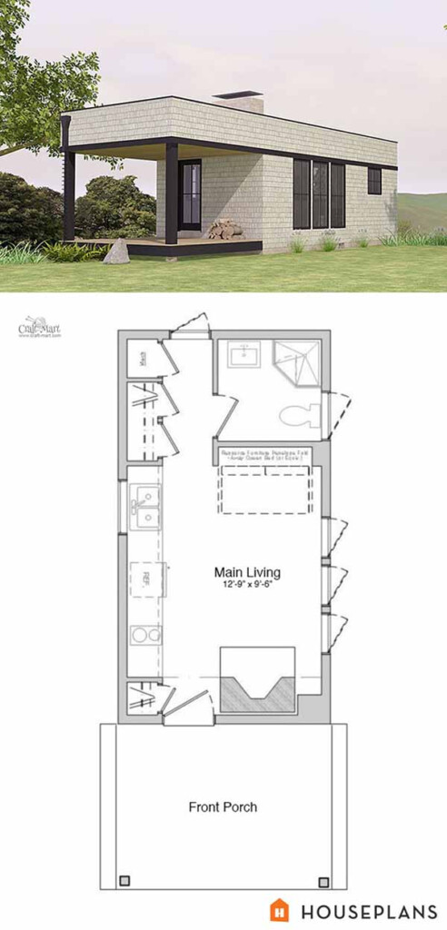 27 Adorable Free Tiny House Floor Plans Craft Mart - One Bedroom Square Tiny House Floor Plans