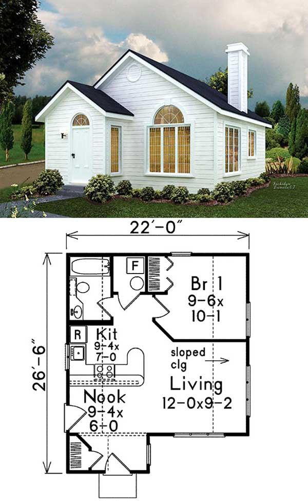 27 Adorable Free Tiny House Floor Plans Craft Mart - One Story 2 Bedroom Floor Plans For Tiny Houses