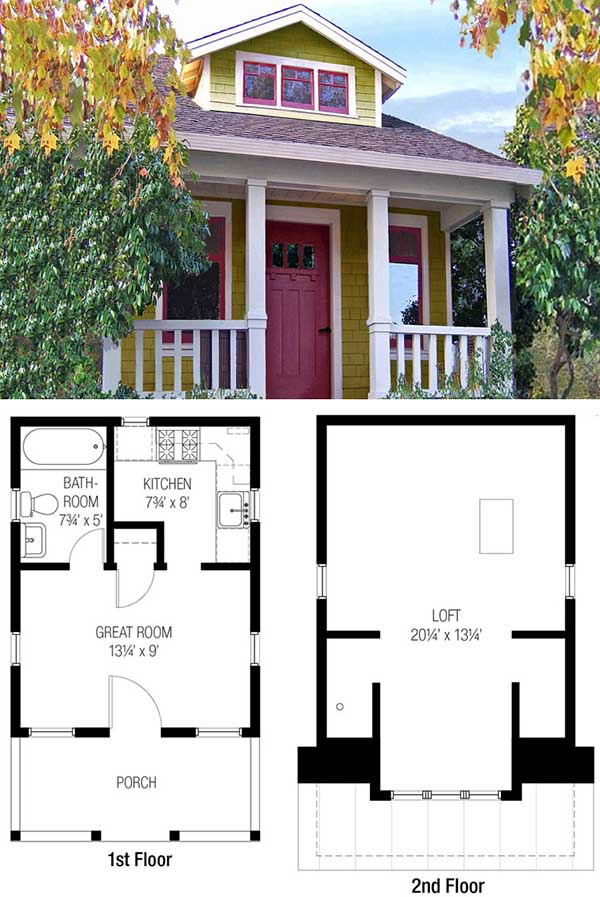 27 Adorable Free Tiny House Floor Plans Craft Mart - Tiny Houses Floor Plans 3 Bedroom