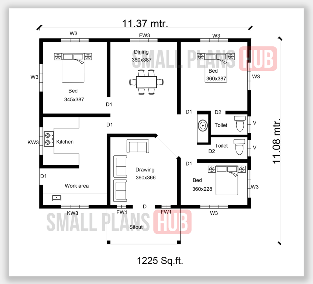 27 Small Simple House Plans 3 Bedrooms Stylish New Home Floor Plans - 3 Bedroom Floor Plans For Small Houses