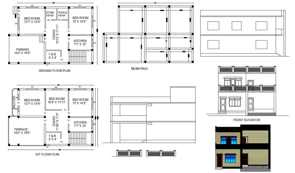 2d House Plan With Dimensions - Bermuda Springs Weston House 3 Bedroom Models Floor Plan 2d