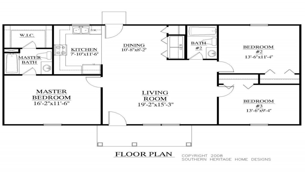 3 Bedroom 1200 Sq Ft House Plans Creating A Perfect Balance Of Style  - 3 Bedroom 1200 Sq Ft Open Floor House Plans