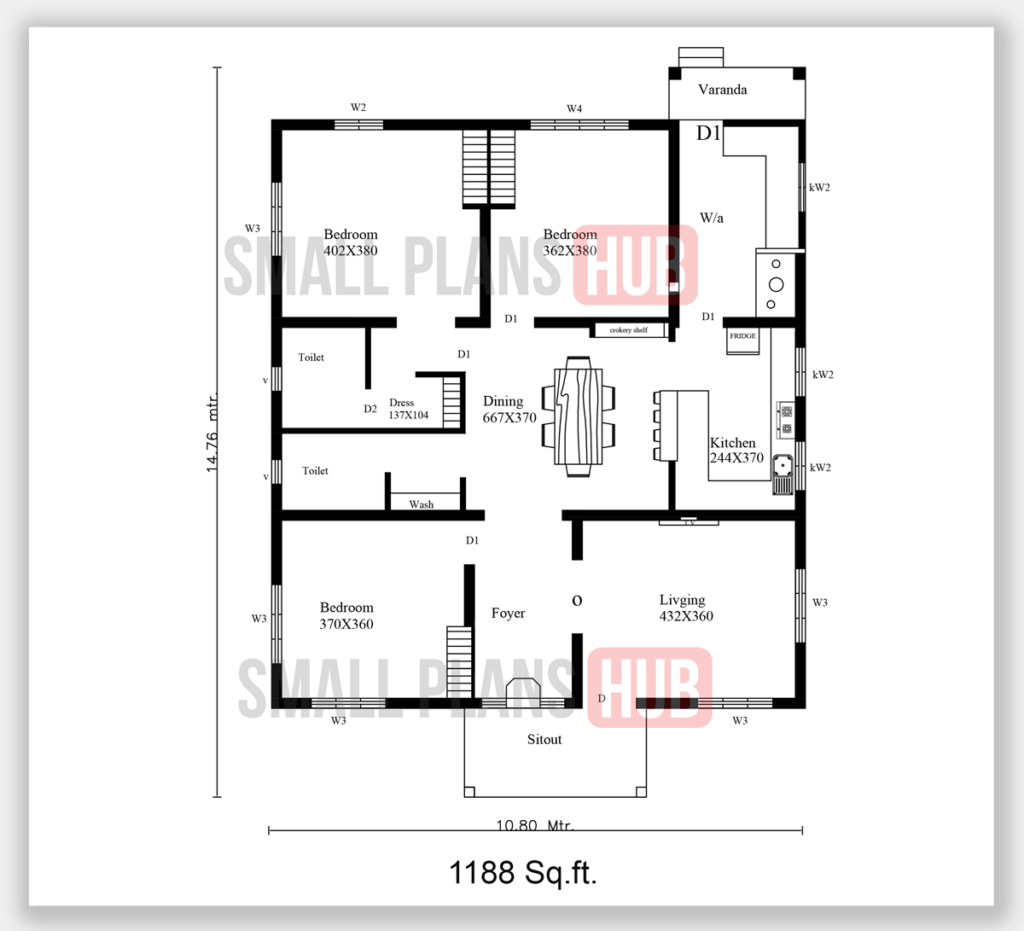 3 Bedroom Floor Plan Options Exploring Layout Possibilities Within  - Three Bedroom House Floor Plan 1000 Sq Ft