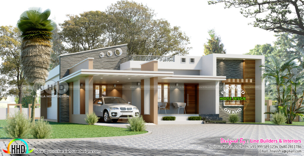 3 Bedroom House Plans In Kerala Single Floor 3d Kerala Plan Plans Floor  - 3 Bedroom House Plans Single Floor 3d