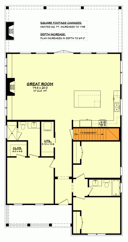 3 Bedroom Lake House Plan With Large Covered Porches 51919HZ  - 3 Bedroom Lake House Floor Plans