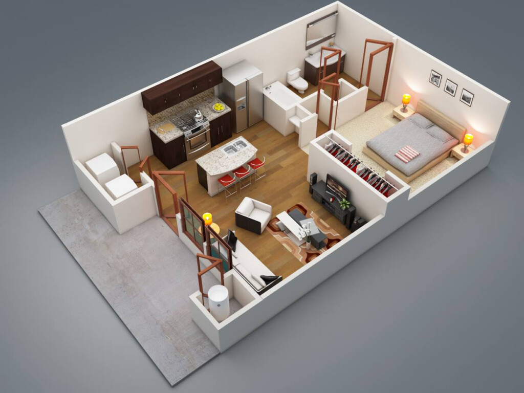 30 Best One Bedroom House Plans Check Here HPD Consult - Residendentail 1 Bedroom House Floor Plan