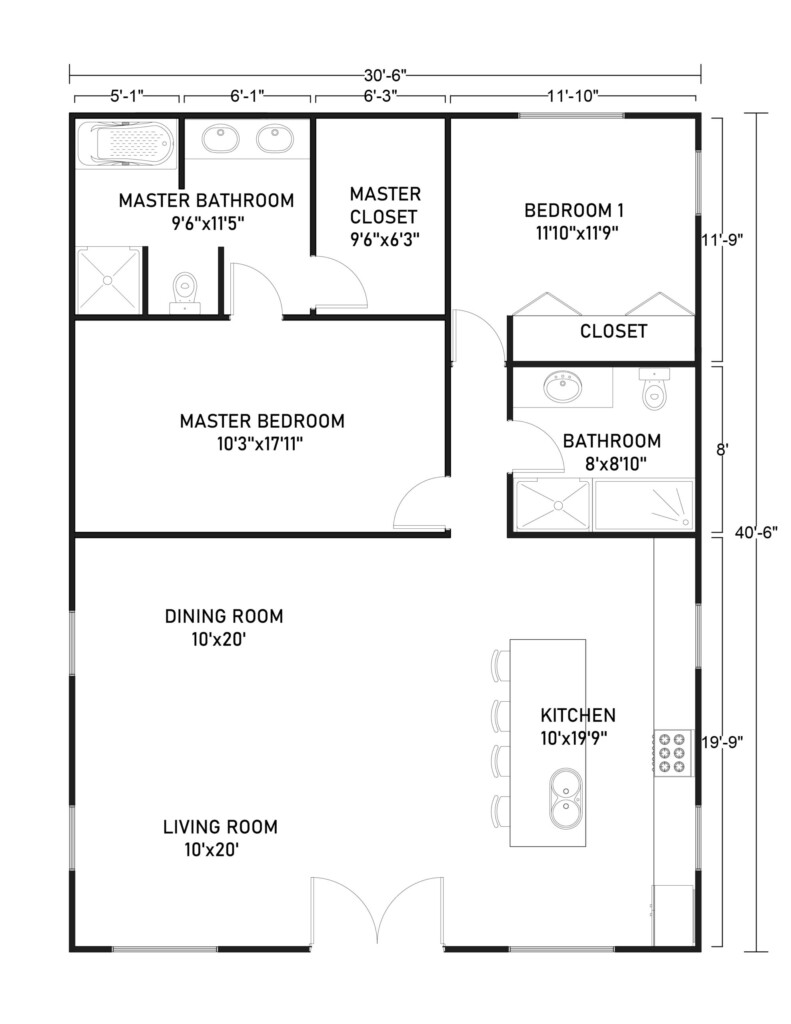 30X40 Home Floor Plans Floorplans click - 30 X 40 House Floor Plans Pinterest 3 Bedroom