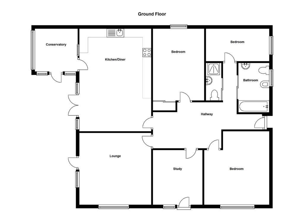 4 Bed Floor Plans Uk Floorplans click - Floor Plan 4 Bedroom House Plans Uk