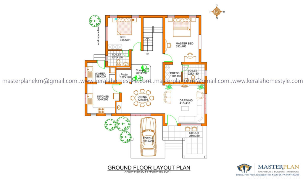 4 Bed Kerala Traditional Plan 2120 Sq Ft Kerala Home Design Kerala  - 4 Bedroom House Plans In Kerala Single Floor