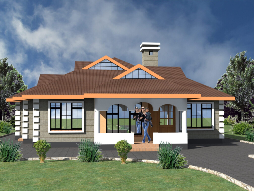 4 Bedroom Bungalow Floor Plans Design HPD Consult - 4 Bedroom Bungalow House Floor Plans