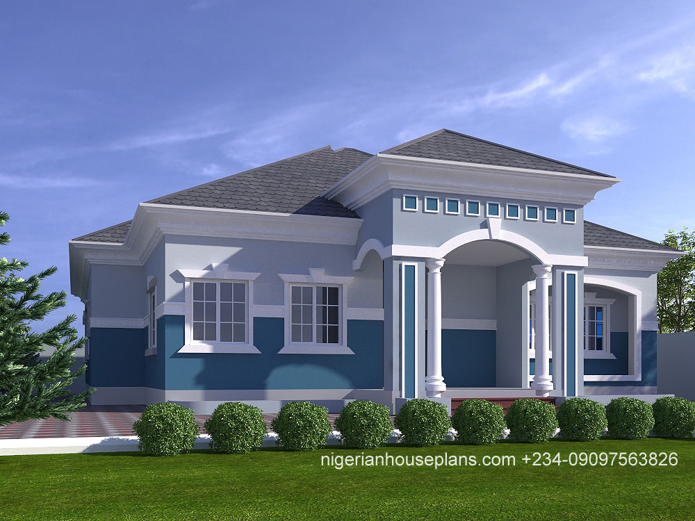 4 Bedroom Bungalow Floor Plans In Nigeria Home Alqu - 4 Bedroom Bungalow House Floor Plans In Nigeria