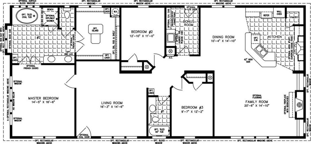 4 Bedroom House Plans 2000 Square Feet Printable Templates Free - 2000 Sq Ft House Plans 1 Floor 4 Bedroom