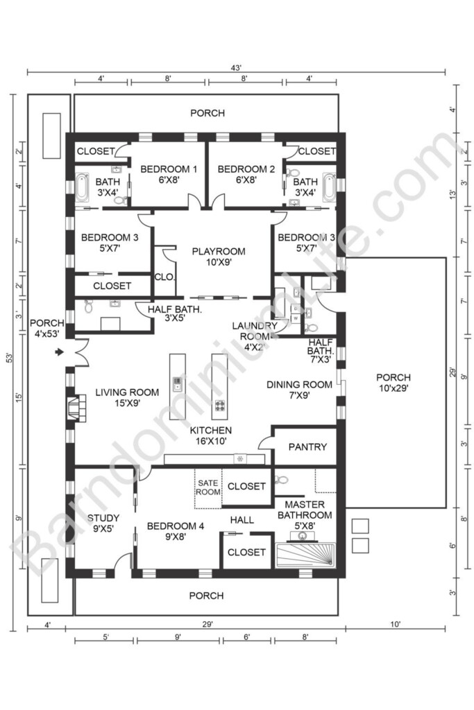 5 Bedroom Barn House Floor Plans Floorplans click - 5 Bedroom Barn House Floor Plans