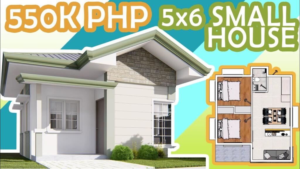 5x6 M LOW BUDGET BUNGALOW HOUSE 2 BEDROOM YouTube - 5x6 House Floor Plan 2 Bedroom