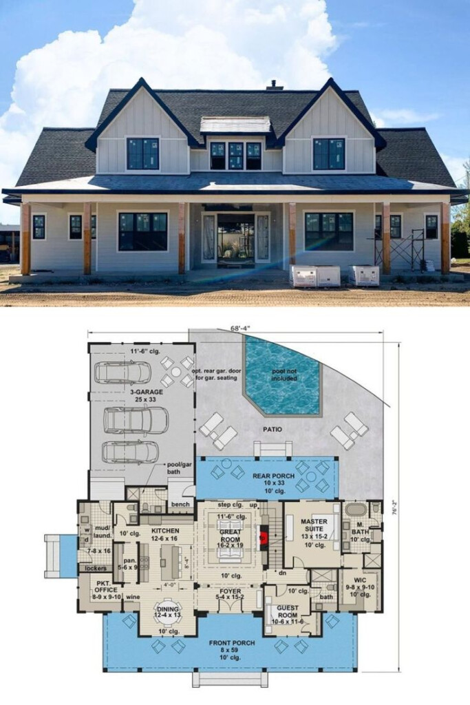 6 Bedroom Farmhouse Floor Plans - House Floor Plans 6 Bedroom