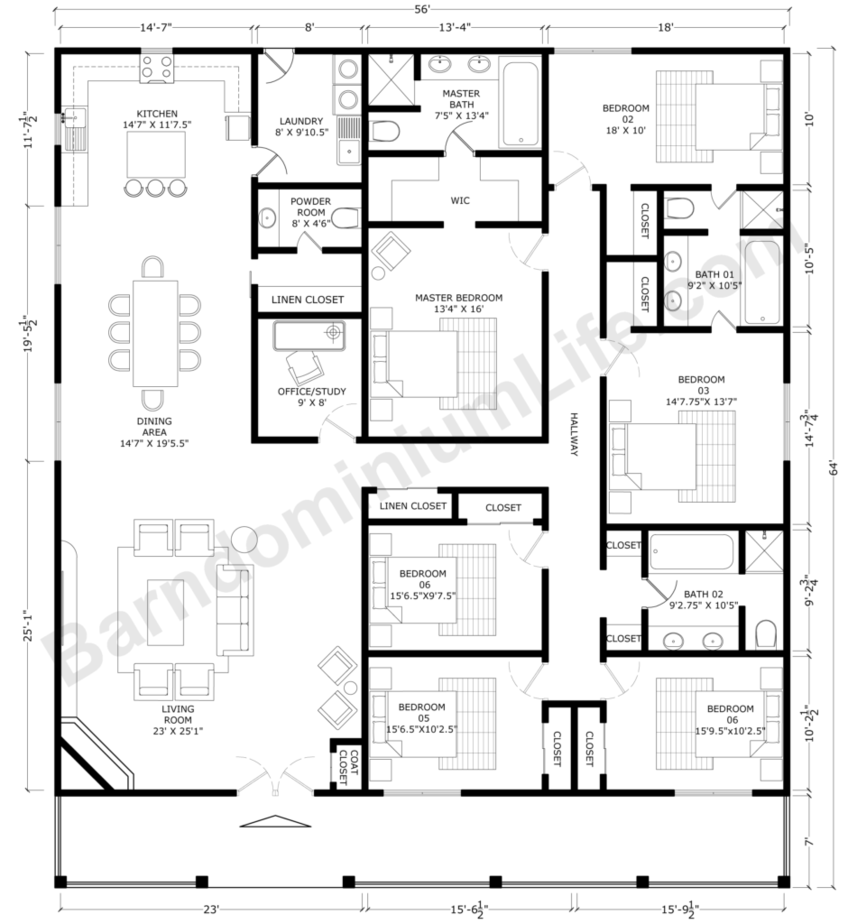 6 Bedroom Floor Plans With Basement Flooring Ideas - 6 Bedroom Floor Plans For House