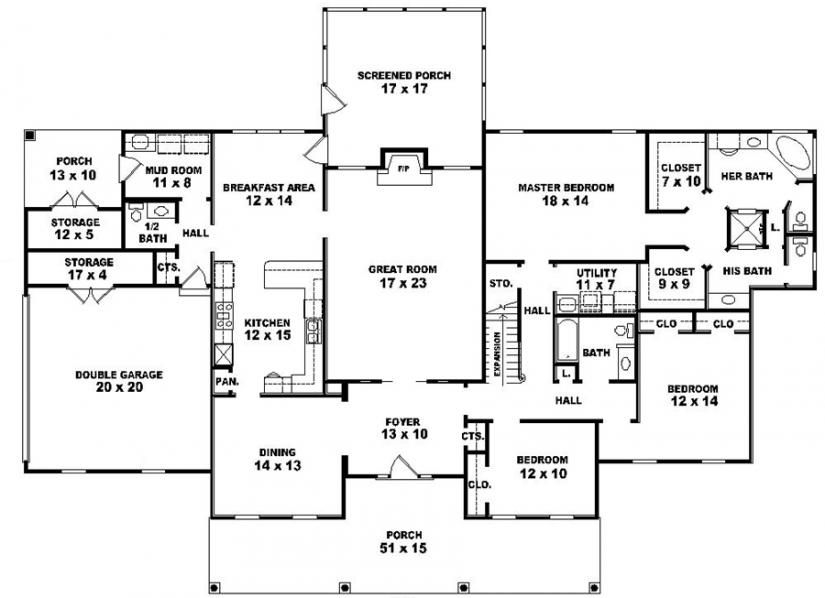 6 Bedroom Single Family House Plans House Plan Details Southern  - 8 Bedroom Single Family House Floor Plans