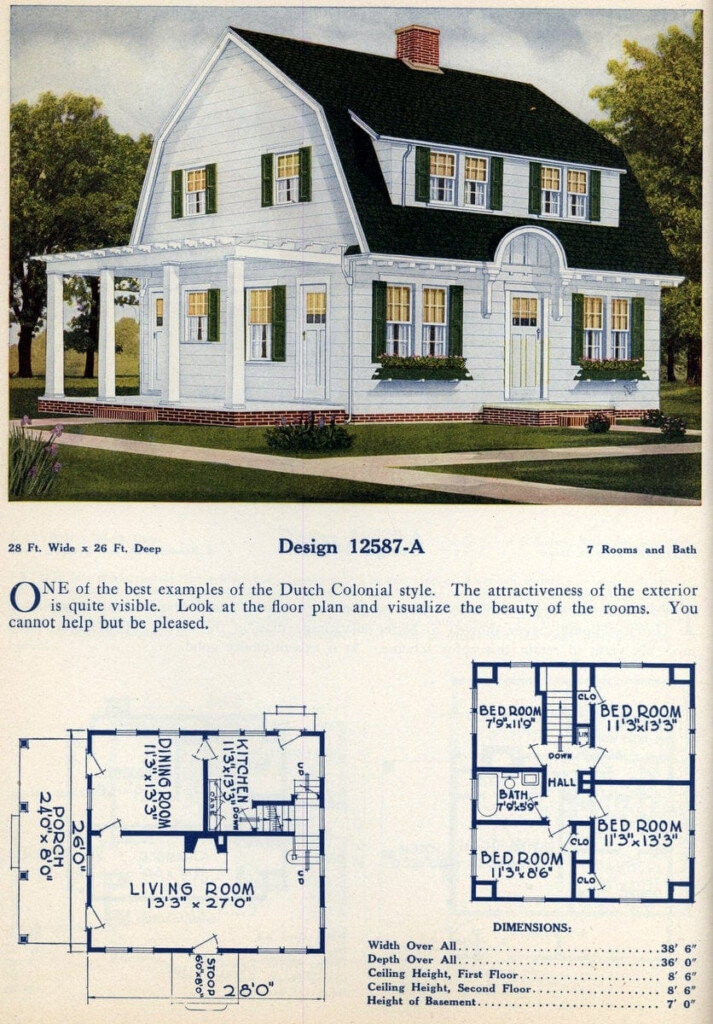 62 Beautiful Vintage Home Designs Floor Plans From The 1920s Click  - 3 Bedroom Old Houses 1920s Floor Plans