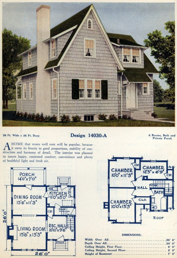 62 Beautiful Vintage Home Designs Floor Plans From The 1920s Click  - 3 Bedroom Old Houses 1920s Floor Plans