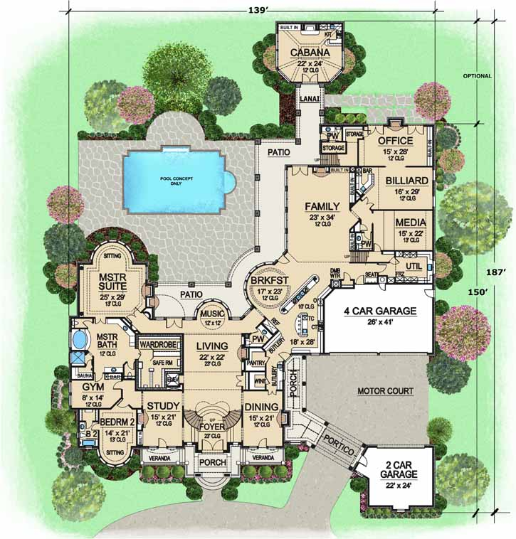 7 Bedroom House Floor Plan Solution By Surferpix - Floor Plan 7 Bedroom House