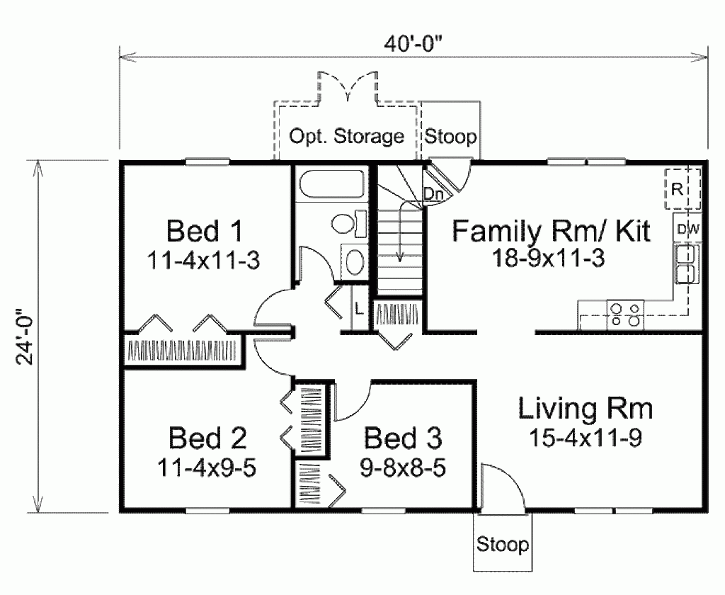 72 Beautiful Basic House Plan 2 Bedroom Ranch Voted By The  - 2 Bedroom Ranch House Floor Plans