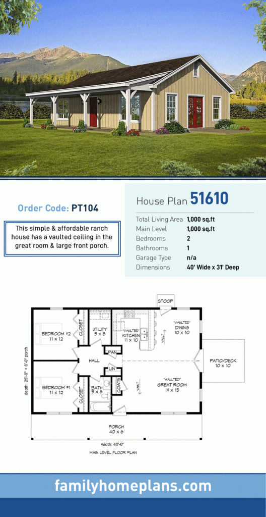 72 Beautiful Basic House Plan 2 Bedroom Ranch Voted By The  - 2 Bedroom Ranch House Floor Plans