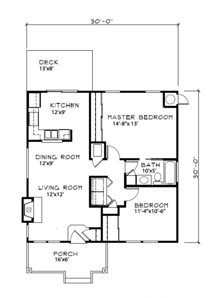 900 Sq Ft House Plans 2 Bedroom 2 Bath Bedroom Poster - 2 Bedroom 2 Bath Single Floor House Plans