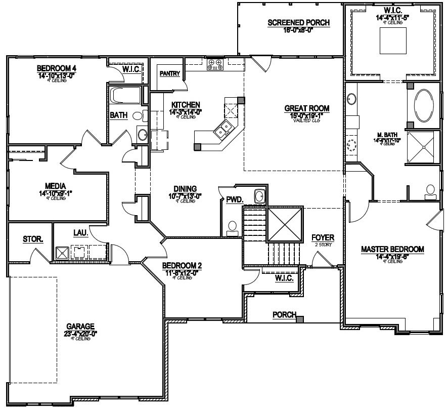 Accessible House Plan Wheelchair Accessible Floor Plan  - Handicap Assessible Bedroom And Bath Floor Plan 2 Story House