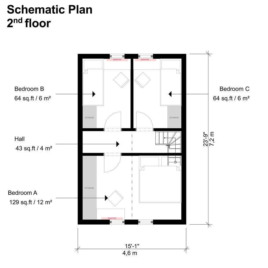 Amy A Small 3 Bedroom Tiny House Tiny House Blog - Three Bedroom Tiny House Floor Plans