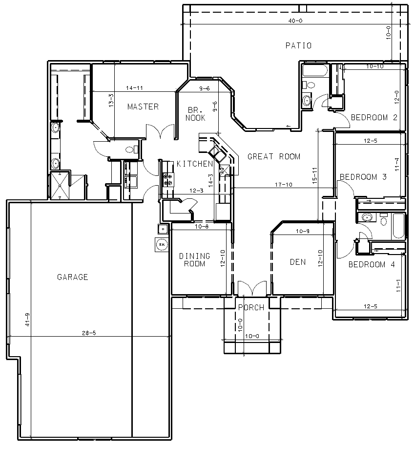 Arizona Home Floor Plans Floorplans click - 4 Bedroom House With Pocket Office Floor Plans In Arizona