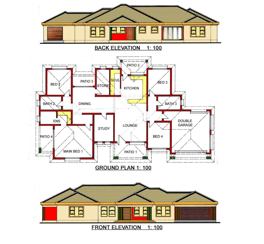 At Gosebo House Plans We Design The Unique Building Plans House Plans  - Two Bedroom House Floor Plans South Africa