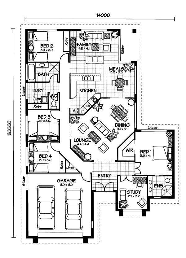 Australian House Plans Arlington Floor Plan House Layout Plans Floor  - 4 Bedroom House Floor Plans Australia